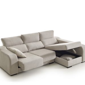 Sofa 2 Plazas Ambar En Tela Antimanchas 155x90x105 Cm Color Beige con  Ofertas en Carrefour